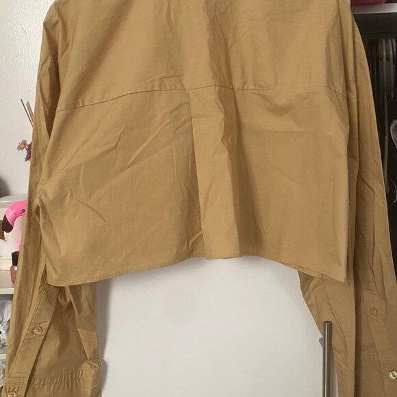 Zara Zippered Crop Shirt - Picture 3 of 3